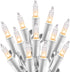 Minetom Clear Christmas Lights Set 100 Count 20 Feet Incandescent Bulb Mini