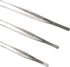 Adecco LLC Stainless Steel Tongs Tweezer, Precision Serrated Tips for Seafood, 8" 10" 12"