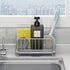 Kitchen Countertop Sponge Holder, SUS 304 Stainless Steel Dish Soap Organizer, Basket for Cleaning Tools, Sink Brush