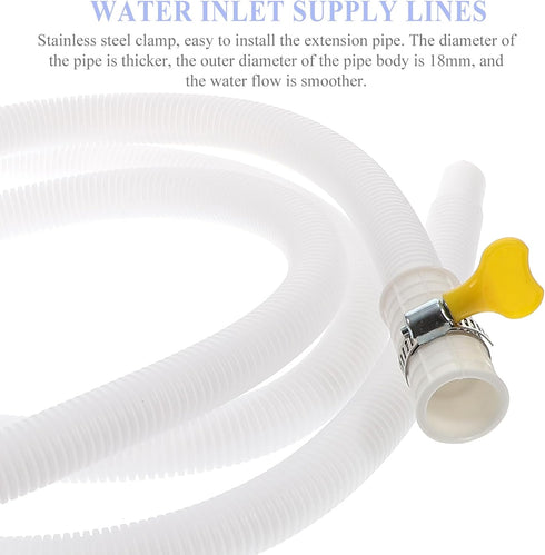 DOITOOL Air Conditioner Drain Hose for Portable Washing Machine, Inlet Hose for Washer Machine Drain Hose