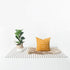Hofdeco African Mudcloth Pillow Cover ONLY, Mustard Yellow X Stripes, 18"x18"