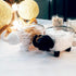 Cotton Ball Holder Dispenser 2-Pack, Cute Elephant Acrylic Qtip Containers with Lid for Bathroom Countertops