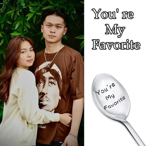 You're My Favorite Spoon for Boyfriend Girlfriend, Anniversary Wedding Gift for Couple, Christmas Gifts