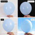 135pcs 18 12 10 5 Inch RUBFAC Light Baby Blue Balloons Different Sizes for Garland Arch, Latex Pastel Blue Balloon