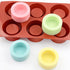 JOERSH 2Pcs Cookie Shot Glass Mold, 6-Cavity Round Silicone Mold for Chocolate, Candy, Pudding, Mousse Dessert