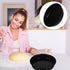 Homoyoyo 8 Inch Non-Stick Round Cake Pan, Black Carbon Steel Pizza Pan for Baking