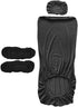 Office Chair Cover Black, Water Resistant Washable Soft Comfortable Armrest Protector Slipcover for Office Dining Room