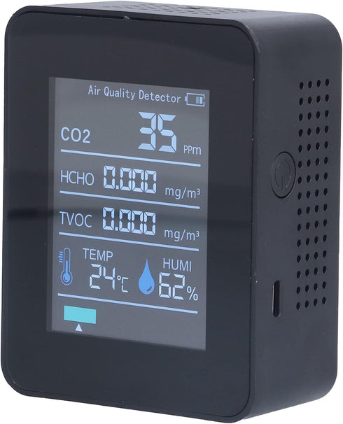 Detector Test Kit for Home: Wide Range Applications for Temperature and Humidity (Black)