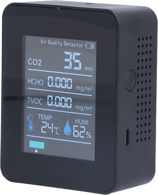 Detector Test Kit for Home: Wide Range Applications for Temperature and Humidity (Black)