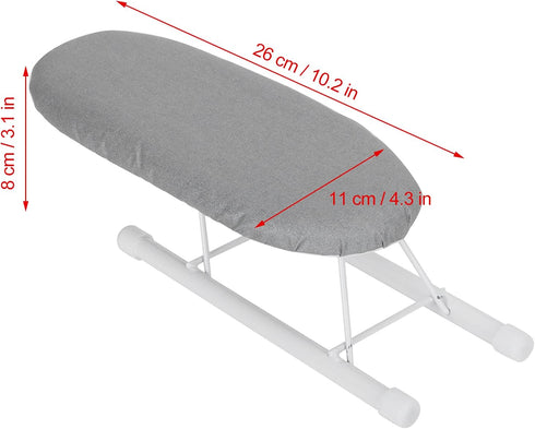 Tabletop Ironing Board with Folding Legs, Portable Mini Countertop Ironing Board, Extra Wide with Cotton Cover