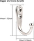 Eboot 20 Pcs Small Coat Hook Single Robe Bathroom Towel Hooks with 50 Pieces Screws for Bags