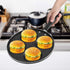 HEEPDD 4 Cup Egg Frying Pan, 24.5cm/9.6in Non Stick Egg Cooker Pan Omelet Pan Pancake Pan for Breakfast Pancake Egg Burger Steak by HEEPDD