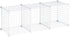 Rubbermaid 3 Piece Stackable Storage Wire Cube Set, Easy Assemble, White, Multi-Use Home Organizer for Closet/Toys