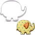 LILIAO Cute Elephant Cookie Cutter - 4 x 3.3 inches, Stainless Steel for Baby Shower