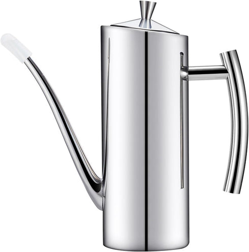 KSENDALO Stainless Steel Olive Oil Dispenser - 24oz/700mL Leakproof Oil Bottle, Premium