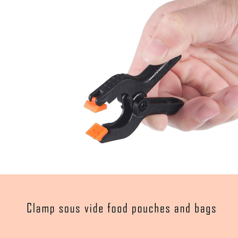 Blulu 8 Pack Sous Vide Cooking Clips for Immersion Circulator, Keeps Bags Submerged, Compatible with Anova, Chefsteps