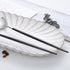 Salad Servers Spoon and Fork Set, 11.41 inch, 18/10 Stainless Steel with Titanium Plating (Black Silver)
