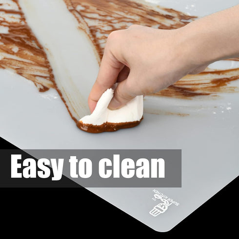 Thick Silicone Counter Mat, Large 23.4" by 15.6", Heat Resistant Mat for Kitchen Table and Countertop Protector