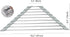 Triangle Dish Drying Rack - Roll Up Folding Stainless Steel Over The Sink Dish Drainer Mat for Kitchen (Grey)