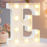 Pooqla LED Marquee Letter Lights Sign - Light Up Alphabet Letter for Home Party Wedding Decoration E