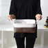 Small Storage Baskets for Shelves, Fabric Storage Baskets for Closet, Rectangular Collapsible Organizing Baskets