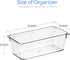Ravinte 6 Pack Drawer Organizer, 3" X 6" Plastic Storage Bins, Clear Acrylic Organizers for Makeup, Jewelry, Office