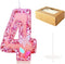 Birthday Candles Number 4, Pink Glitter Happy Birthday Cake Candles Handmade Sequin Numeral Candle