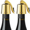 OWO Wine Bottle Stopper - Silicone Stainless Steel Decorative Preserver, Reusable Wine Corks to Keep Wine Fresh