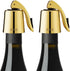 OWO Wine Bottle Stopper - Silicone Stainless Steel Decorative Preserver, Reusable Wine Corks to Keep Wine Fresh