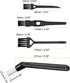 MECCANIXITY Coffee Machine Cleaning Brush 137mm Long with Nylon Head for Grinders and 3 Sizes Shaver Cleaning Brush