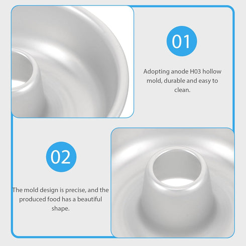 Ifundom Cheesecake Pan, Round Chimney Pudding Cake Pan, Non-Stick Baking Pan for Cake Grinding Wheel