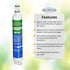 Aqua Fresh WF293 Refrigerator Water Filter Replacement - Compatible with 4396701, 9915, EDR6D1, RWF2000A, LC200V,