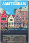 Amsterdam Fridge Magnet, Netherlands Vintage Poster, Holland Refrigerator Door Travel Souvenir