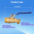 3/4" 3/4" NPT Brass Male Hose Bib, Heavy Duty Outdoor Hose Spigot/Faucet, Lead-free, With Male GHT Threads, Unlimited