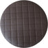 Levoberg Round Stool Cushion - Faux Leather Barstool Chair Cover with Elastic, 13.77inch Brown Lattice