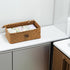 Set of 2 Seagrass Woven Storage Baskets with Lid, Decorative Bins for Organizing Home