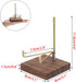 Hipiwe Adjustable Metal Arms Display Stand Easel with Wooden Base - Crystal Display Holder for Rocks, Gemstones,