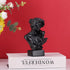 LCCCK 6" H Black Greek Mythology Bust Statue, Resin Aphrodite Sculpture for Coquette Room Decor