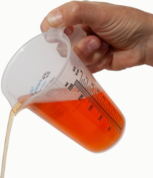 8oz 1 Cup Measure Pitcher with Conversion Chart, Food Grade for Cooking, Home Hobbies, High Chemical Resistance