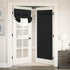 Flamingo P Blackout Window Curtains, Solid Black Energy Efficient Patio Door Drapes, 1 Panel, 26 x 68 Inches