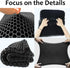 Helishy Egg Gel Seat Cushion, Breathable Gel Cushion Chair Pads with Non-Slip Cover for Home Office Car Wheelchair