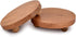 NIRMAN Counter/Plant (5.5" 5.5" 1.5"), (Set 2) Display Stand Round Acacia Wood Stand for Display Wooden Stand