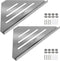Sanbege 2 Pcs 304 Stainless Steel Corner Shelf with Screws, Triangle Shower Caddy,