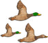 Kas Home 3Pcs Duck Hunting Wall Decor Wooden Flying Ducks Decor Rustic