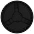 12" 75lb Bloem Black Round Planter Pot Caddy with Wheels, Capacity