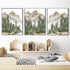 NIUNIU ART Poster-40X50Cmx3 Nursery Wall Decor Mountain Tree Nature Woodland Canvas Print Baby Boy Wall Art Pictures