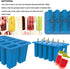 Homemade Popsicle Molds: Silicone Maker with 50 Sticks, Bags, and Recipes (Blue)