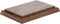 Plymor Solid Walnut Rectangular Wood Display Base with Ogee Edge, 6.875" W