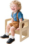 FUNLIO Height Adjustable Montessori Weaning Chair for Age 1-3, Quality Solid Wooden