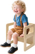 FUNLIO Height Adjustable Montessori Weaning Chair for Age 1-3, Quality Solid Wooden